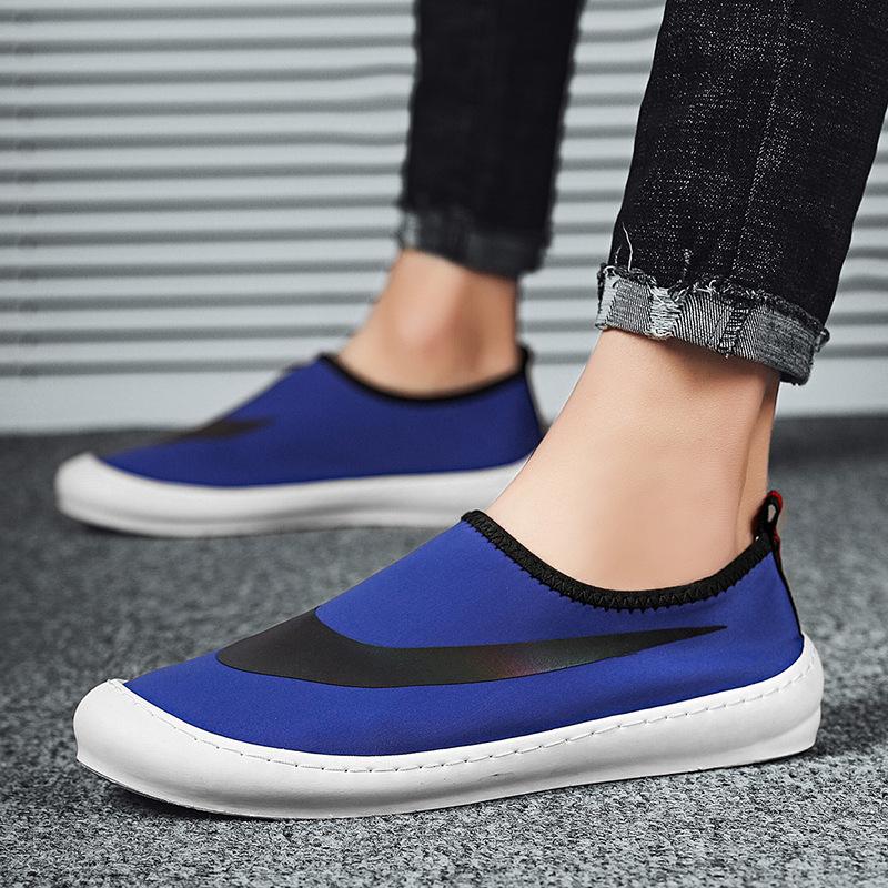 Summer Men's Shoes Canvas Shoes All-match Driving Lazy Shoes Breathable Deodorant Soft Sole Casual Slip on Loafers Shoes