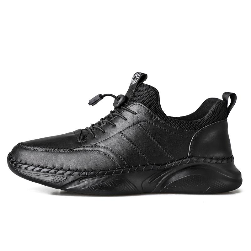 Men Shoes Genuine Leather Casual Ankle Boots Fashion Lightweight Outdoor Footwear Luxury Sneakers Male Designers Plus Size 38-48