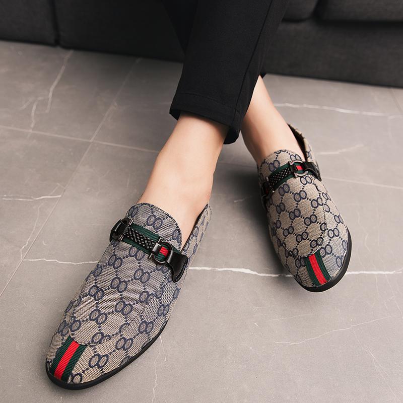 Large Size Men's Casual Fabric Shoes Chaussure Homme Summer Breathable Slip on Rubber Soles Shoes Zapatos De Hombre Lightweight