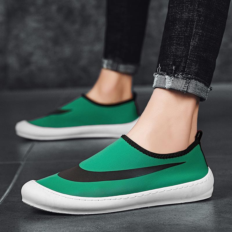 Summer Men's Shoes Canvas Shoes All-match Driving Lazy Shoes Breathable Deodorant Soft Sole Casual Slip on Loafers Shoes