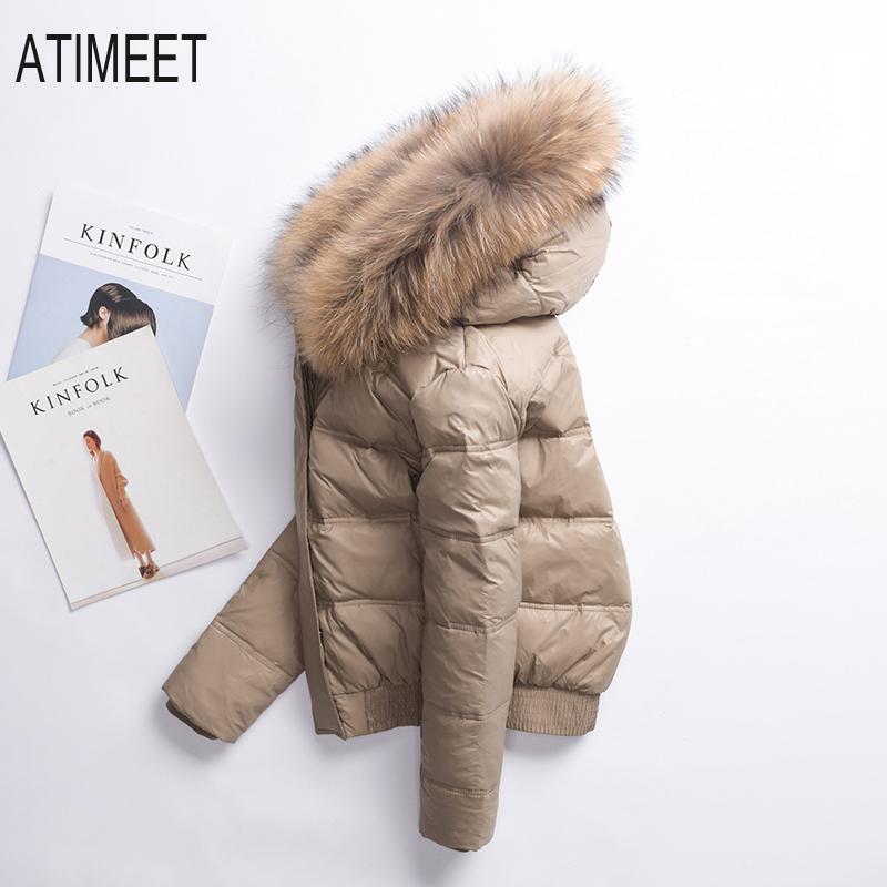 Women Thick Down Jacket Hooded White Duck Jackets Winter Short Warm Coats Parkas Female Outwear