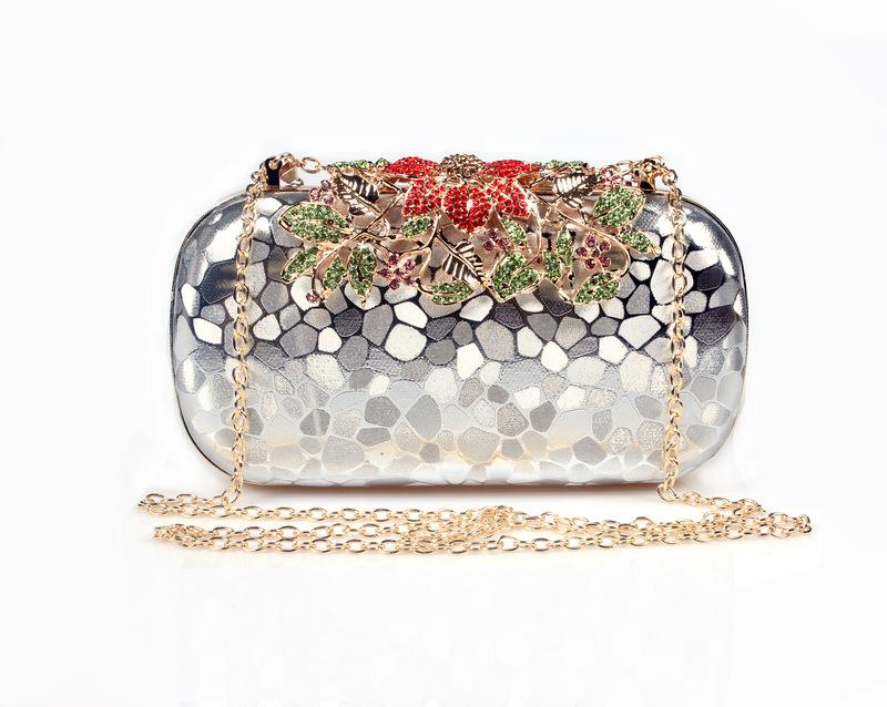 XIYUAN lady Diamond Evening Bags Evening Purse Luxury Handbags Bling Bling Classic Rhinestone Clutch Bag Wedding Bridal Bag