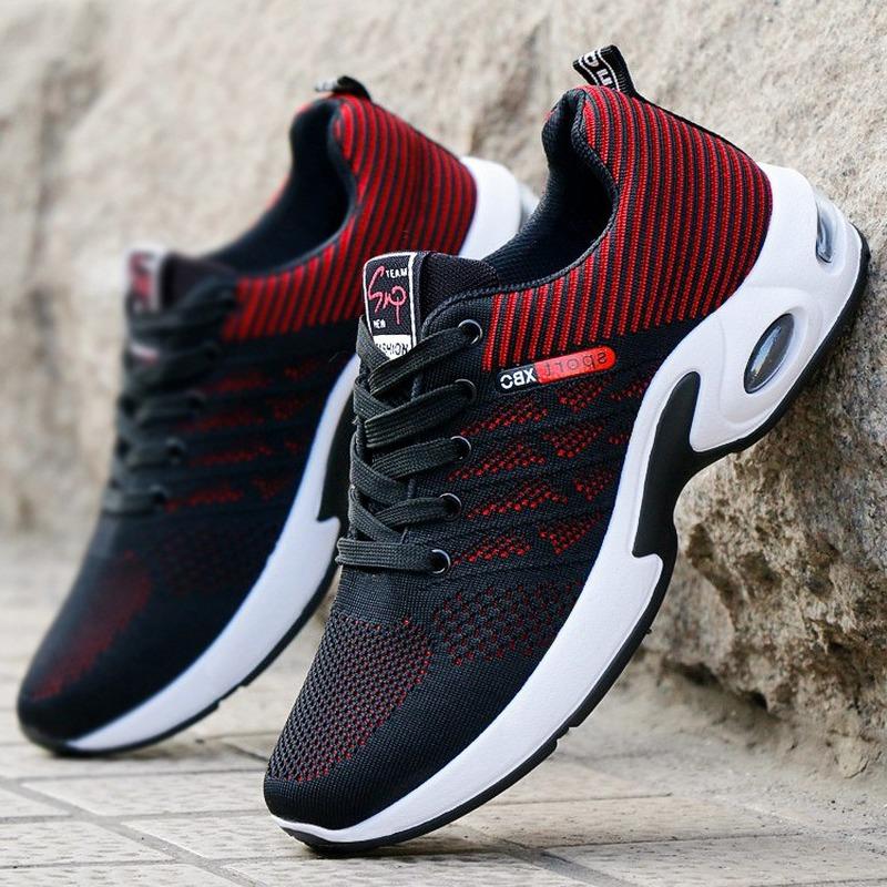 2022 New Fashion Men Comfortable Casual Shoes Platform Outdoor Running Walking Sports Shoes Breathable Lightweight Mesh Sneakers