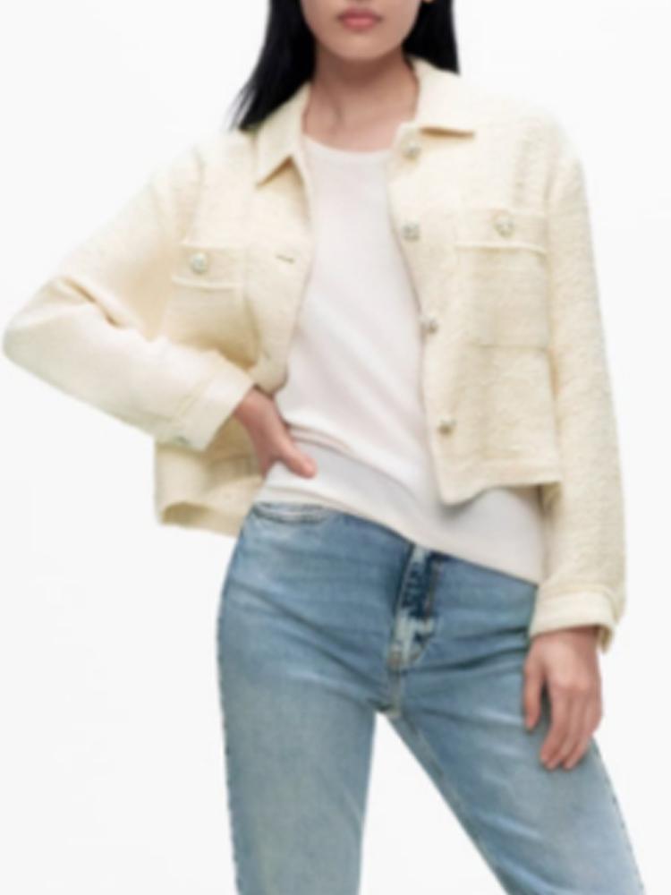 2022 Spring Women Casual Jackets Coats Solid Buttons Long Sleeve Single Breasted Female Fashion Sweet Street Jacket Outerwear