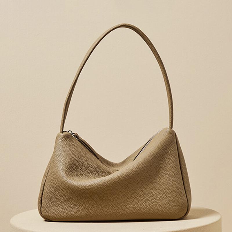 Petscog Luxury Brand Design Women's Bag 2022 Pu Leather Zipper Soft Shoulder Bags French Casual Hobo Handbag Bolsa Mujer