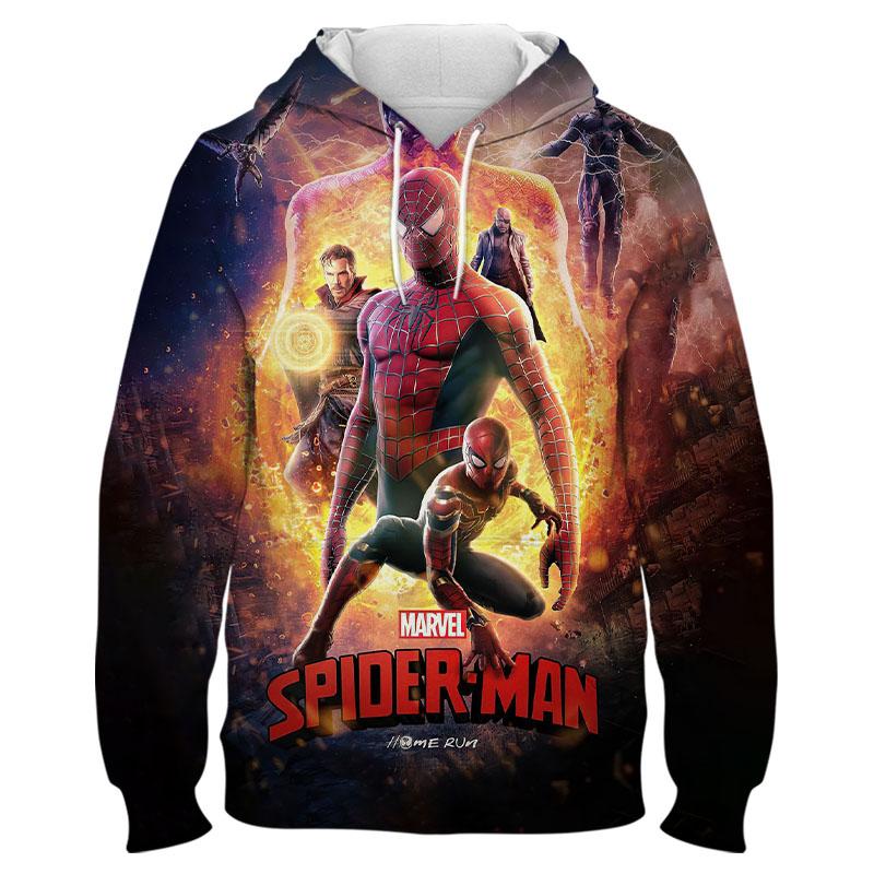 New Fashion Women/Mens Marvel series Spiderman Funny 3D Print Hoodies Sweatshirt 