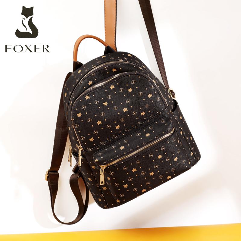 FOXER Fashion Monogram Backpack Lady 