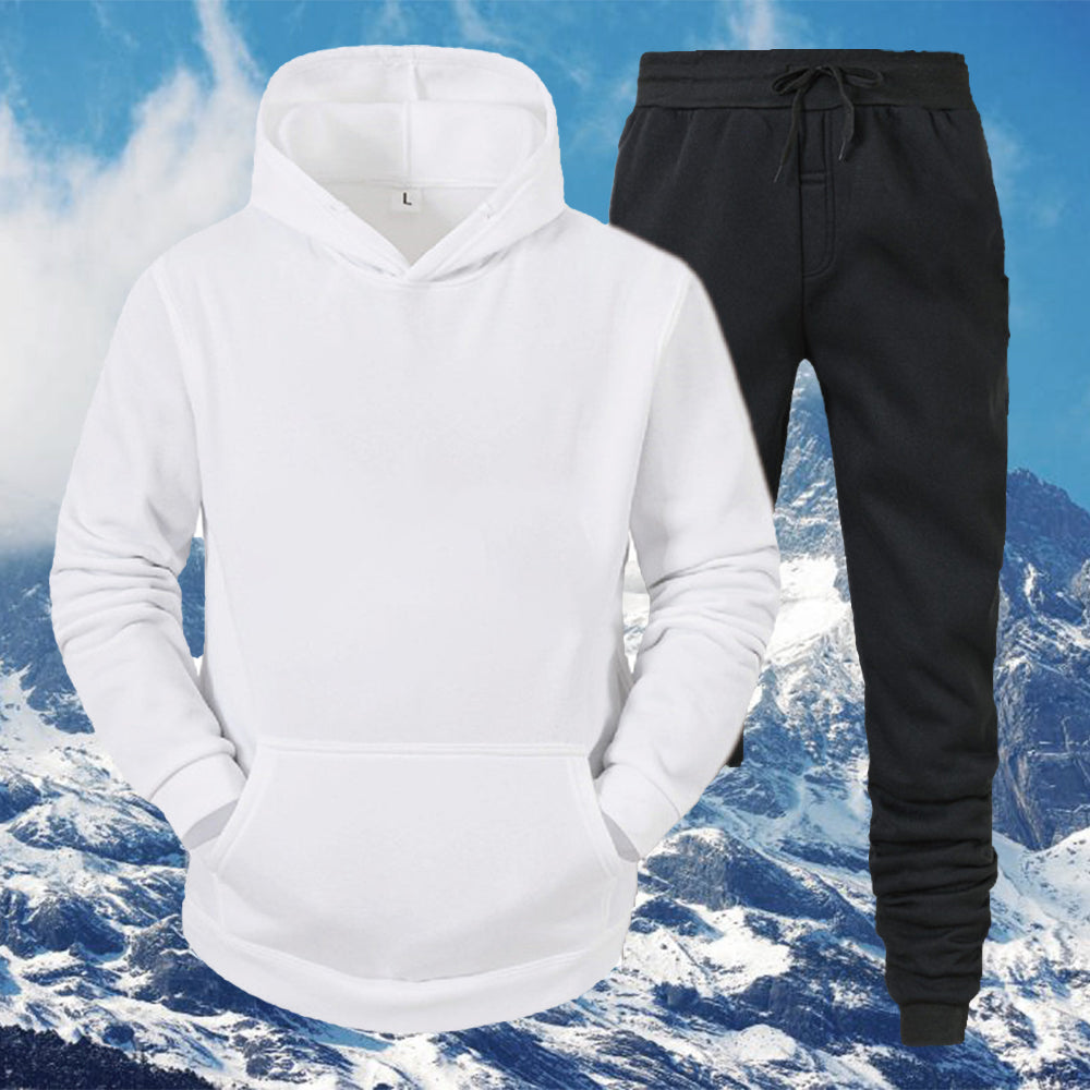 Macymars™ Men's Thick Sweater Trousers Sports Two Piece Set